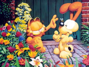 Картинка мультфильмы garfield