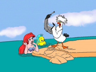 обоя мультфильмы, the, little, mermaid, ii, return, to, sea