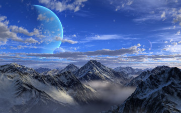 Картинка 3д графика nature landscape природа