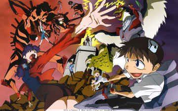 Картинка аниме evangelion