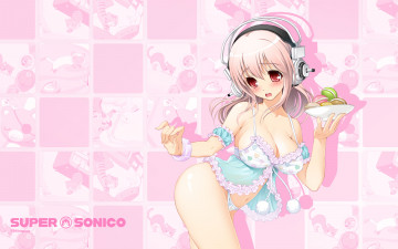 Картинка sonicomi visual novel аниме super sonico