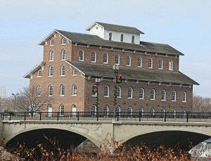 Картинка города здания дома мост