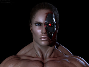 Картинка 3д графика creatures существа лицо