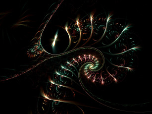 Картинка 3д графика fractal фракталы фон цвета