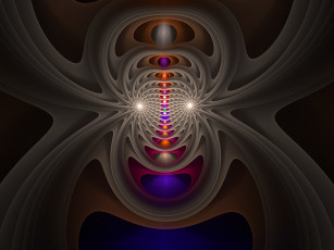 Картинка 3д графика fractal фракталы фон цвета