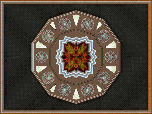 Картинка 3д графика fractal фракталы узор стиль фон