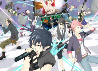 Картинка аниме ao no exorcist kirigakure amaimon kamiki suguro miwa mephisto shima shiemi yukio rin