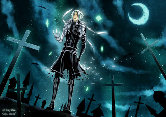Картинка аниме gray man allen walker