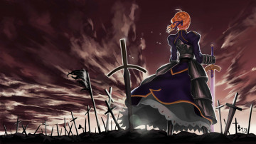 Картинка аниме fate zero fatezero saber