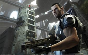 Картинка binary domain видео игры оружие