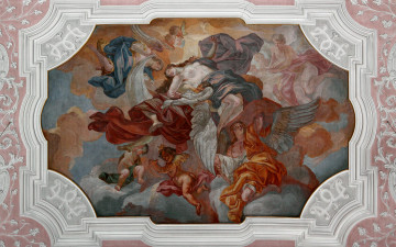 Картинка интерьер убранство роспись храма