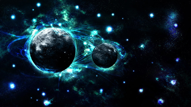 Обои картинки фото космос, арт, планета