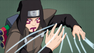 Картинка аниме naruto песок головной убор руки шиноби взгляд свитки парень чакра кукловод канкуро