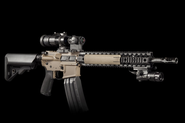 Обои картинки фото оружие, винтовки с прицеломприцелы, m4, штурмовая, полуавтоматическая, винтовка, карабин, фон