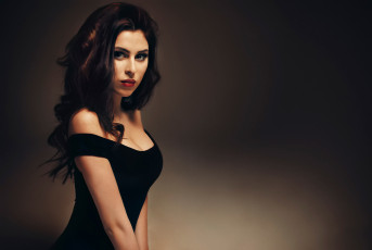 Картинка девушки -unsort+ брюнетки +шатенки фон макияж взгляд декольте