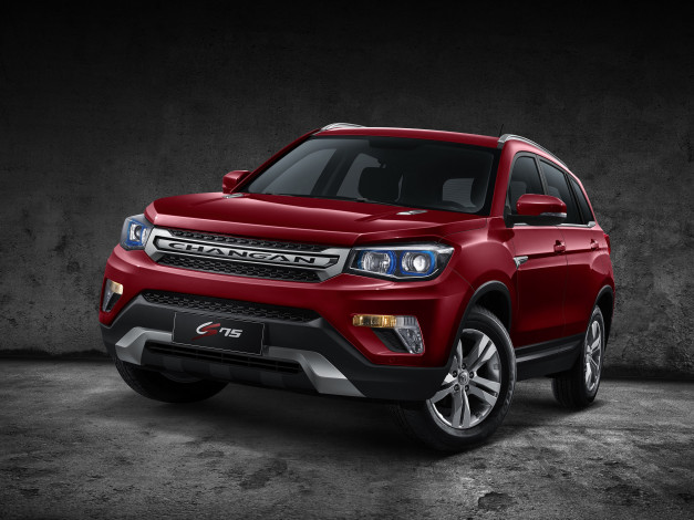 Обои картинки фото автомобили, -unsort, 2014г, cs75, changan, красный