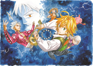 Картинка аниме nanatsu+no+taizai мелиодас бан элизабет диана кинг