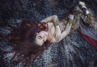 Картинка девушки -unsort+ азиатки волосы платье азиатка