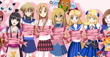 Картинка аниме unknown +другое взгляд девушки фон