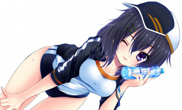 Картинка аниме unknown +другое девушка бутылка