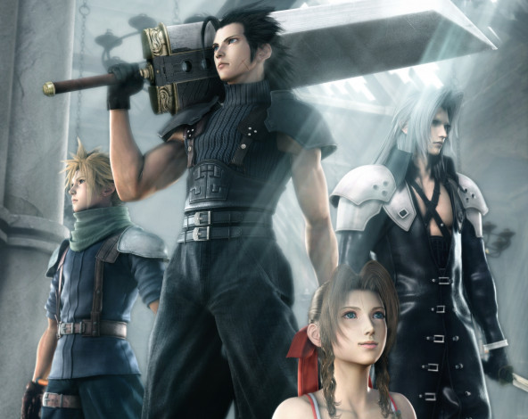 Обои картинки фото видео игры, final fantasy xiii, меч, парни, персонажи, девушка