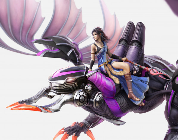 Обои картинки фото видео игры, final fantasy xiii, робот, девушка