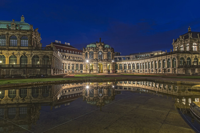 Обои картинки фото dresdner zwinger, города, - дворцы,  замки,  крепости, дворец, площадь