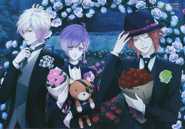 Обои картинки фото аниме, diabolik lovers, братья, вампиры, парни