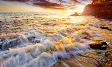 Картинка природа побережье рассвет