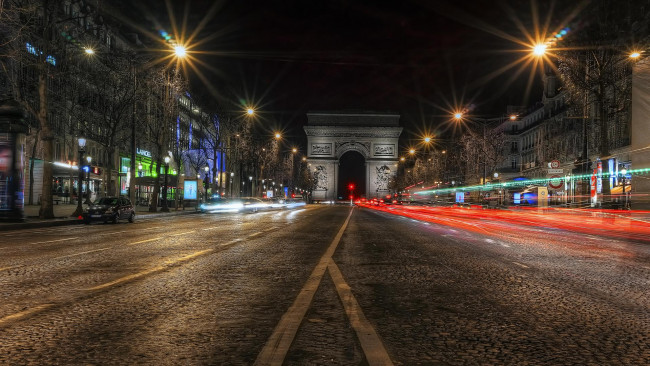 Обои картинки фото города, париж , франция, париж, елисейские, поля