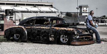 Картинка автомобили custom+classic+car авто мужчина