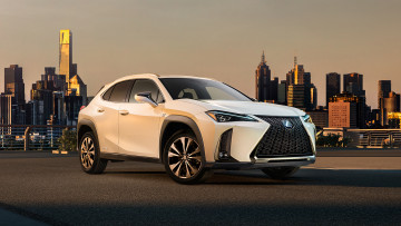Картинка lexus+ux+ 2019 автомобили lexus белый город кроссовер ux