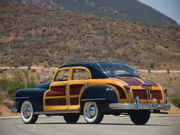 Обои картинки фото chrysler town & country 1947, автомобили, chrysler, country, 1947, town