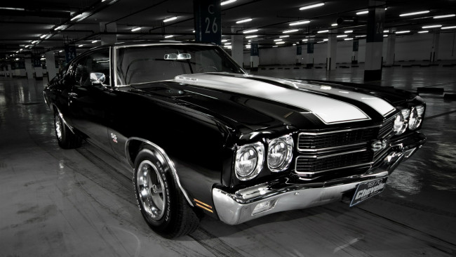 Обои картинки фото автомобили, chevrolet, 1970, chevelle, ss, 454
