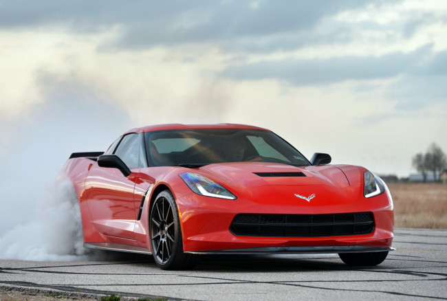 Обои картинки фото hennessey corvette stingray hpe700 twin turbo 2014, автомобили, corvette, turbo, 2014, twin, hpe700, stingray, hennessey