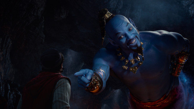 Обои картинки фото aladdin , 2019, кино фильмы, aladdin, гай, ричи, комедия, фэнтези, movie, аладдин, джин, уилл, смит, кадры, из, фильма