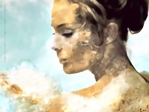 обоя календари, рисованные,  векторная графика, женщина, лицо, профиль, девушка, прическа, calendar, 2020