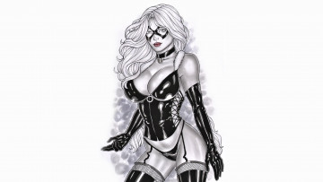 Картинка рисованное elberty+oliveira девушка фон взгляд маска корсет