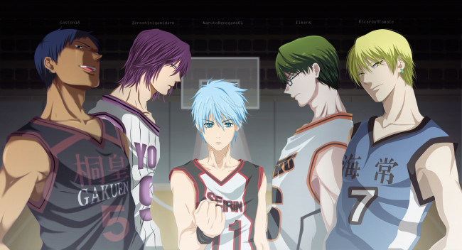 Обои картинки фото аниме, kuroko no baske, kuroko, no, basket