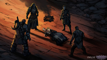 Картинка видео+игры pathfinder +wrath+of+the+righteous люди тело костер