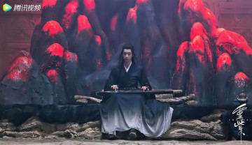 обоя кино фильмы, ghongzi, мужчина, гуцинь, камни