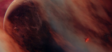 Картинка фэнтези космические+корабли +звездолеты +станции космос планета спутник станция