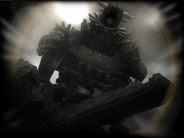 Обои картинки фото видео игры, shadow of the colossus, голем, колосс, шипы, оружие