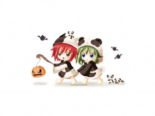 Картинка аниме halloween magic