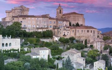Картинка gordes provence france города панорамы