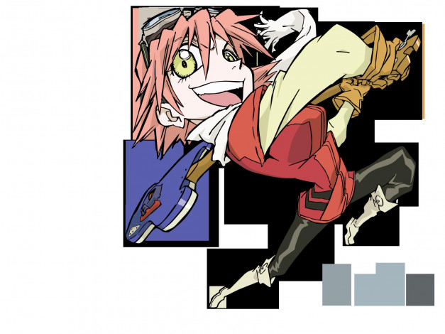 Обои картинки фото flcl, аниме