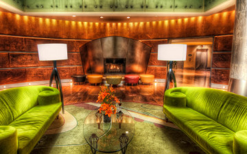 обоя интерьер, гостиная