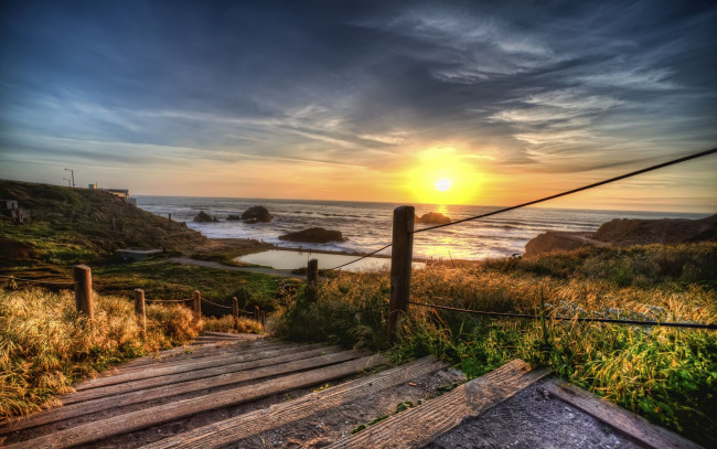 Обои картинки фото природа, восходы, закаты