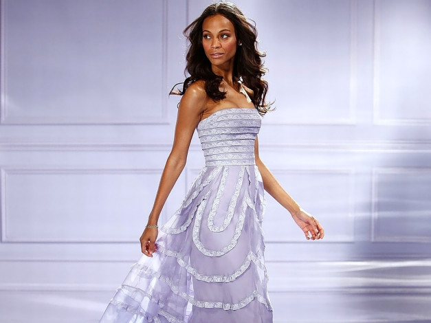 Обои картинки фото Zoe Saldana, девушки