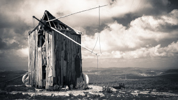 Картинка разное развалины руины металлолом мельница